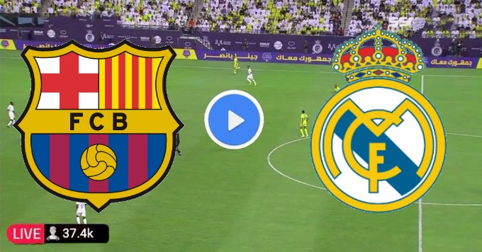 مشاهدة مباراة ريال مدريد وبرشلونة بث مباشر بتاريخ 14-1-2024 كاس السوبر الاسبانى